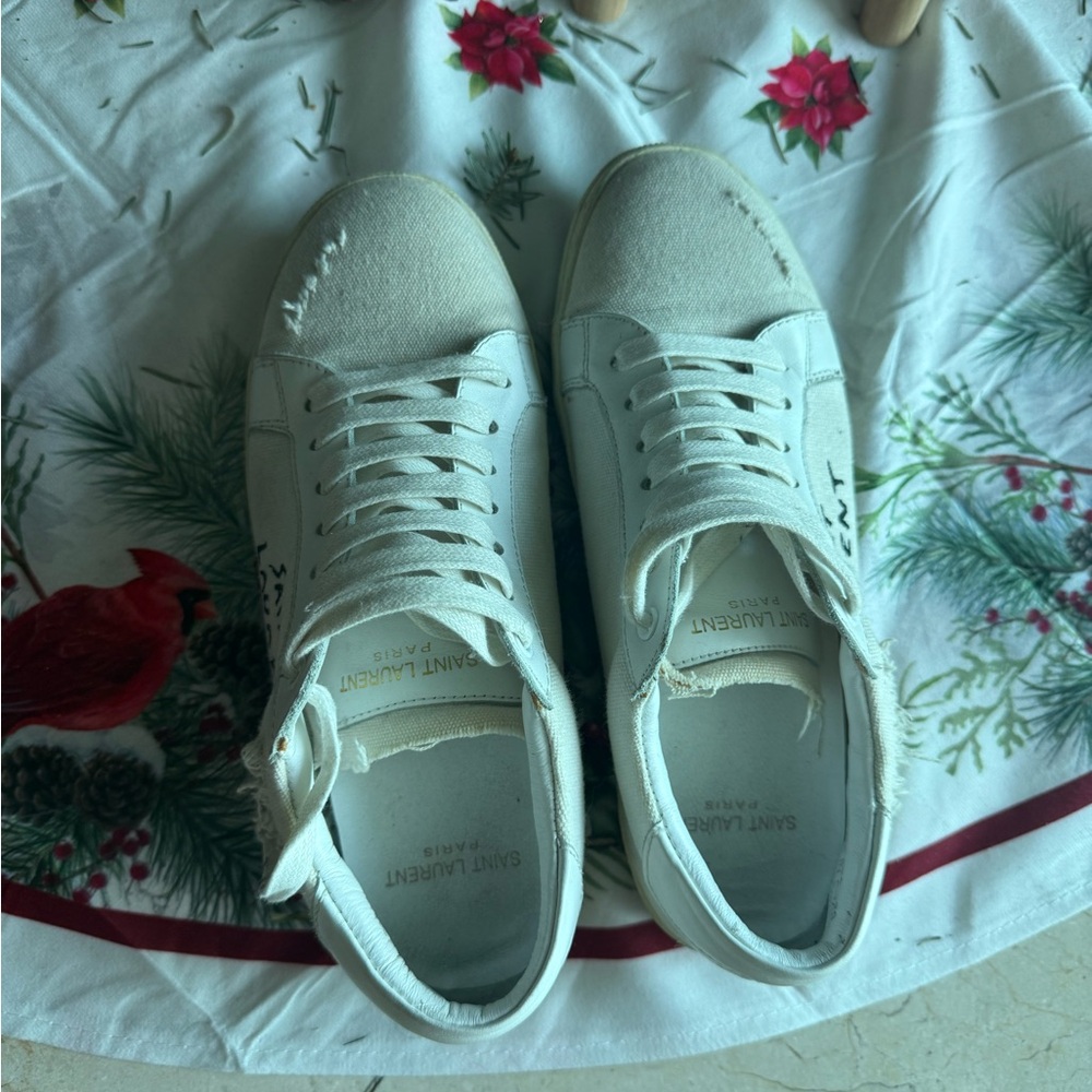 Saint Laurent White Casual Sneakers - Picture 4 of 9